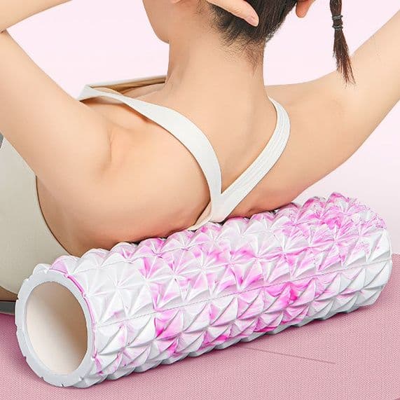 筋膜ローラー 初心者向け立体凹凸デザイン筋膜ローラー長いタイプ